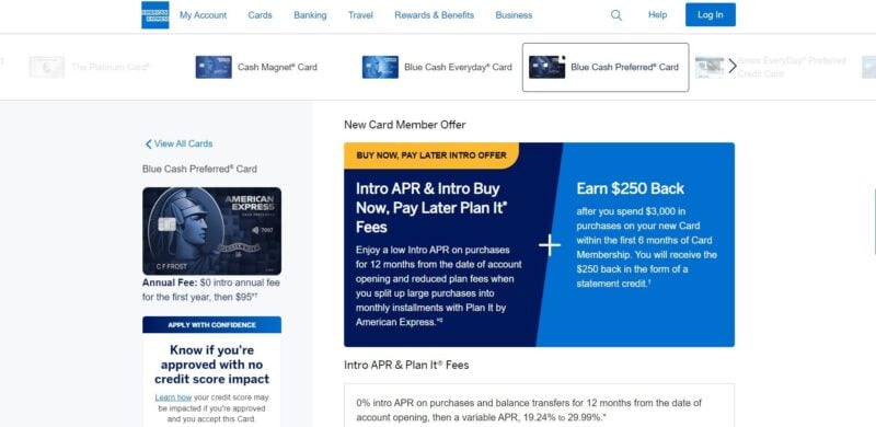 Blue Cash Preferred Card from American Express