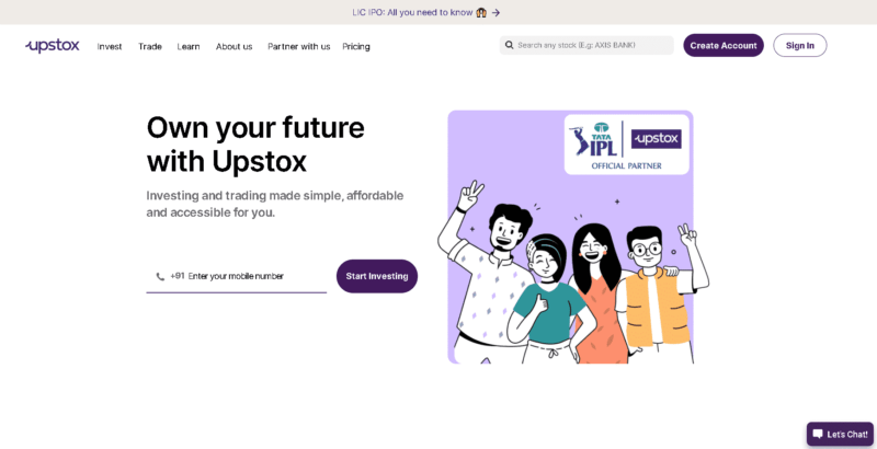 Upstox App | 30 Best Refer and Earn Apps in India